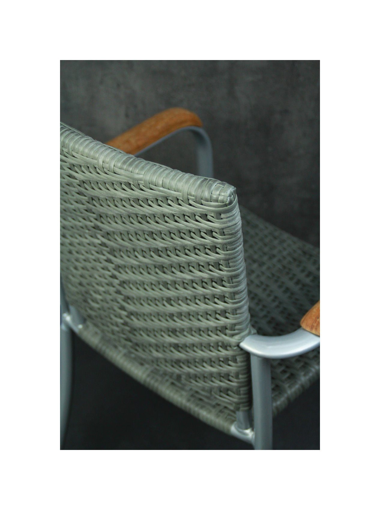 Konway Stapelstuhl ARUBA (4 St), 4x KONWAY® ARUBA Stapelsessel Quarz Premium Polyrattan Sessel