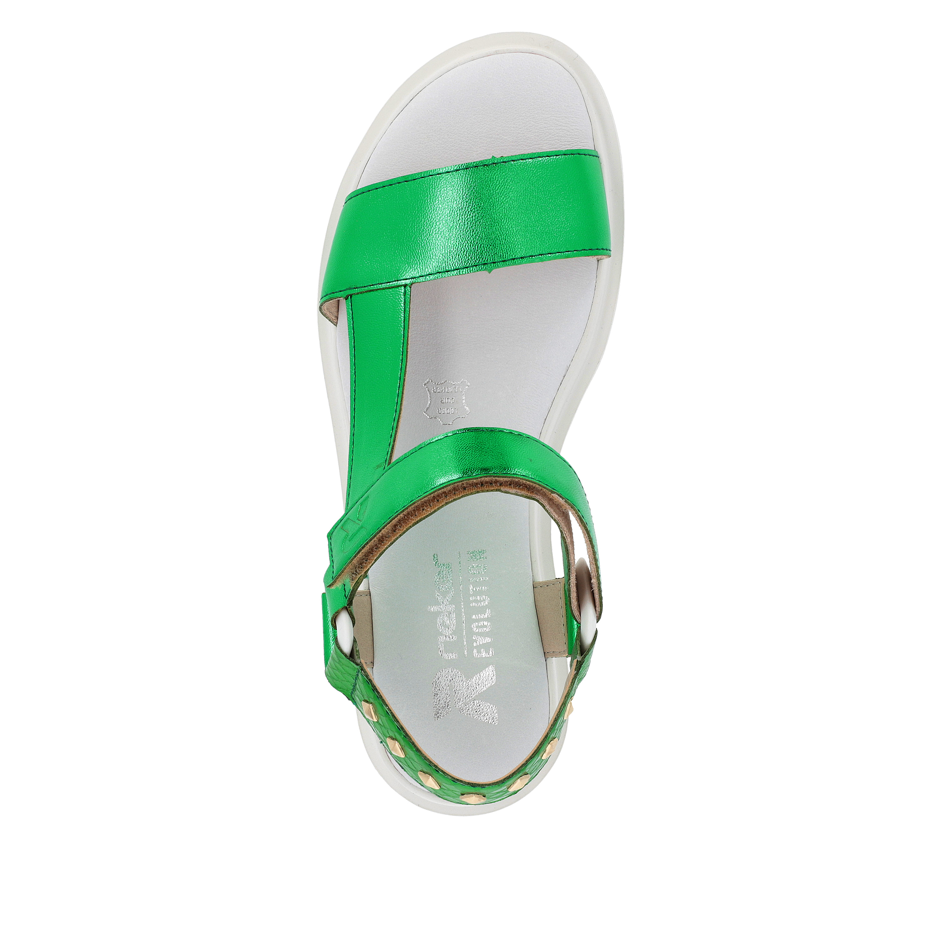 Rieker Damen Riemchensandalen smaragd-green metallic