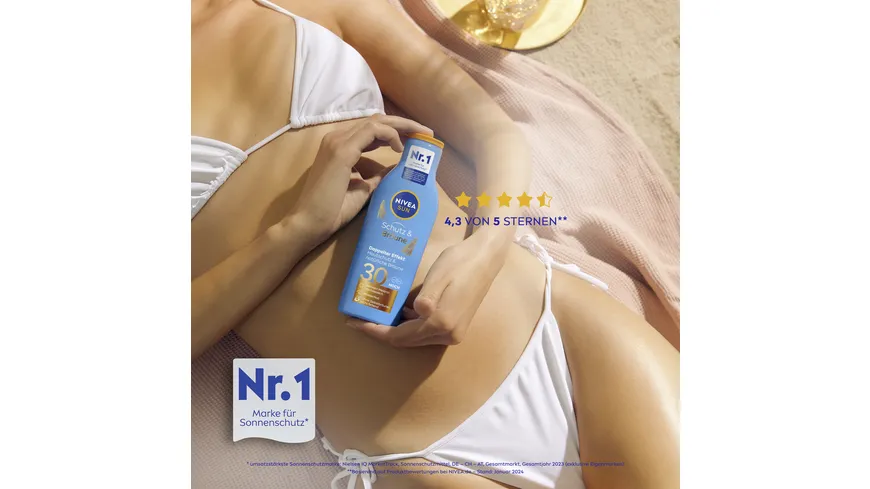 NIVEA SUN Schutz & Bräune Lotion LF30 200 ml