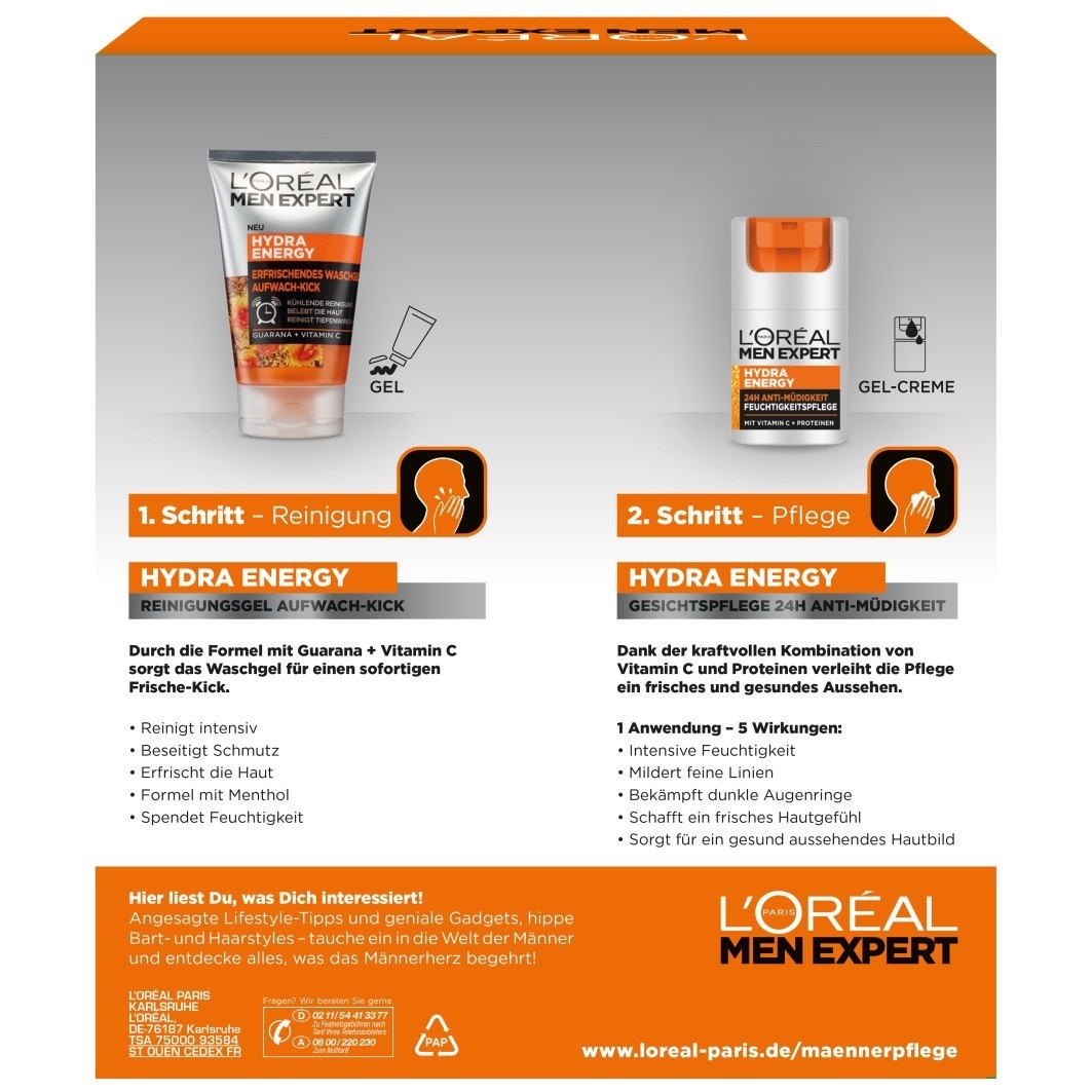 Hydra Energy Pflege und Reinigung Geschenkset