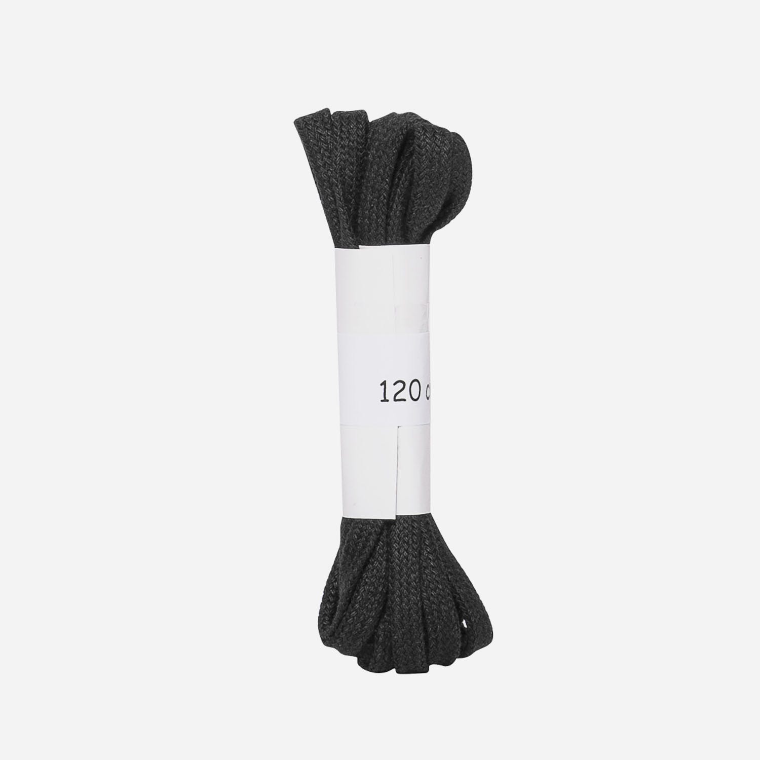 Lacets plats noirs