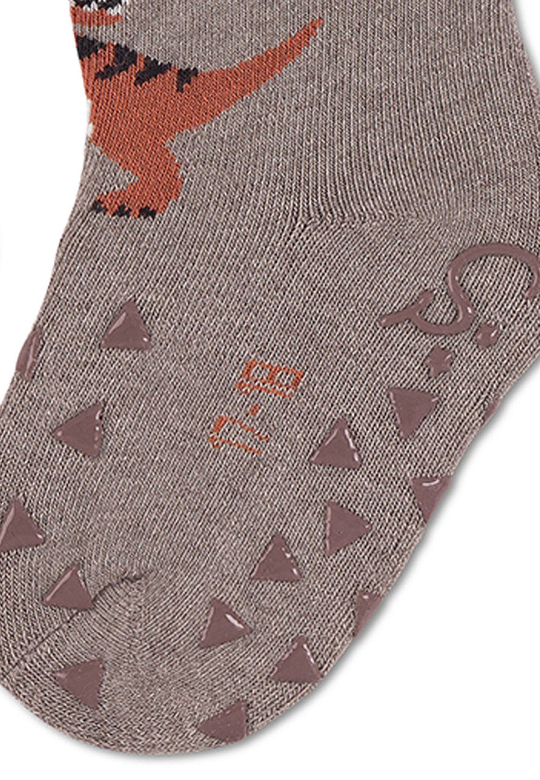 Sterntaler® Basicsocken ABS-Krabbelsöckchen Dino, 2er-Pack