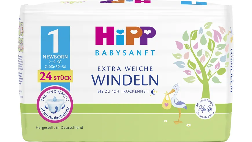 Hipp Babysanft Windeln Newborn 1 Vorratsbox