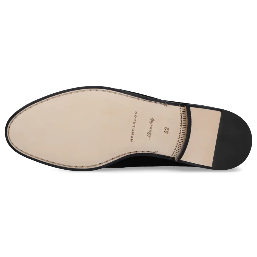 Henderson - Loafer 74400 Veloursleder - schwarz