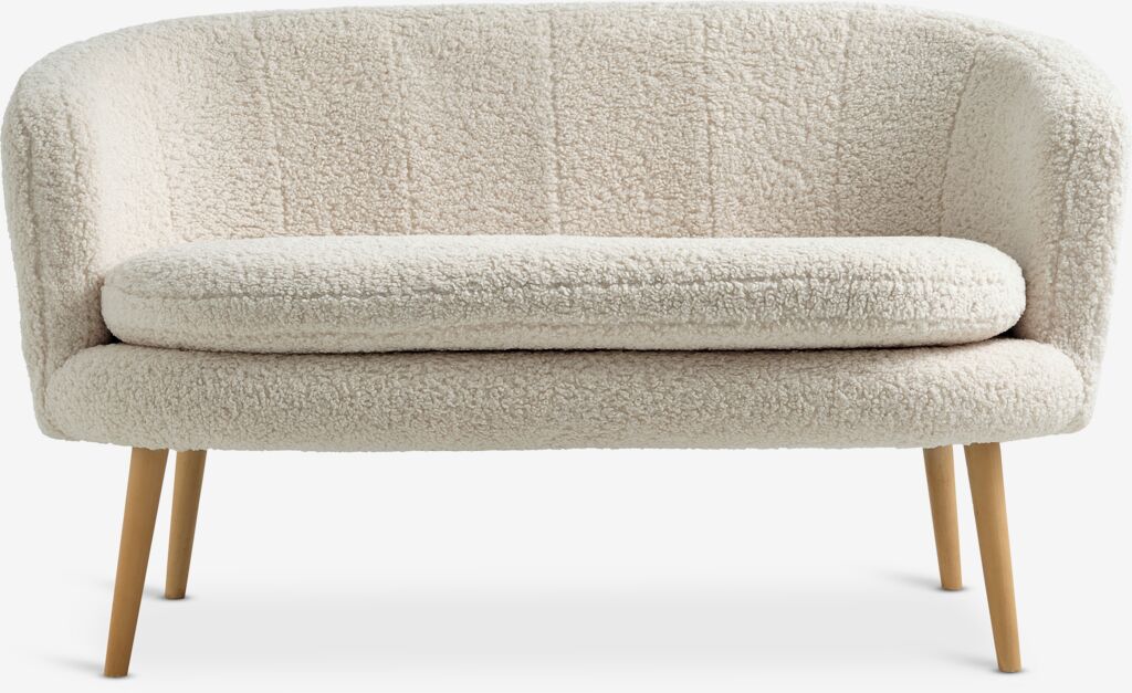 GISTRUP GISTRUP 2-seters sofa i plysj off-white stoff