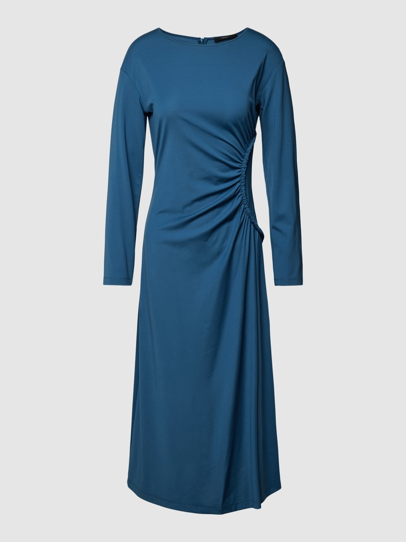 Midikleid mit Rundhalsausschnitt Modell 'ROMANIA' in petrol