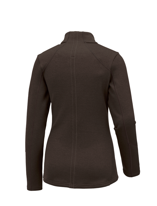 e.s. Funktions Sweatjacke melange, Damen