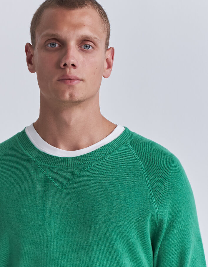 Pull vert tricot DRY FAST Homme