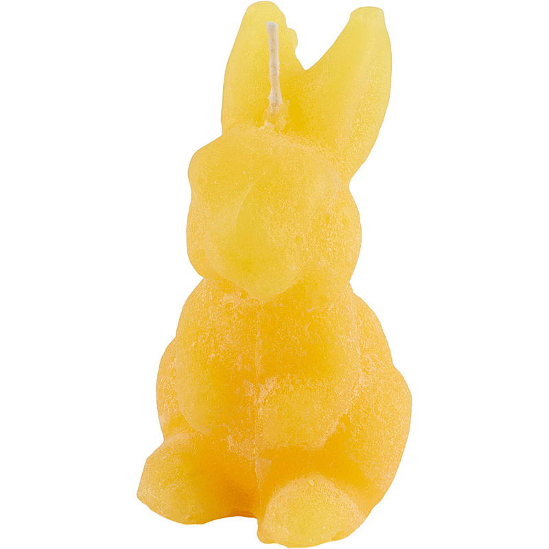 Påskehare lys 2-pk 6x9,3 cm parafin gul