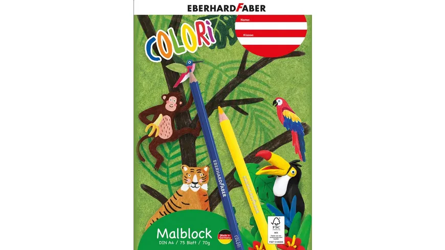 EBERHARD FABER Malblock A4  75 Blatt