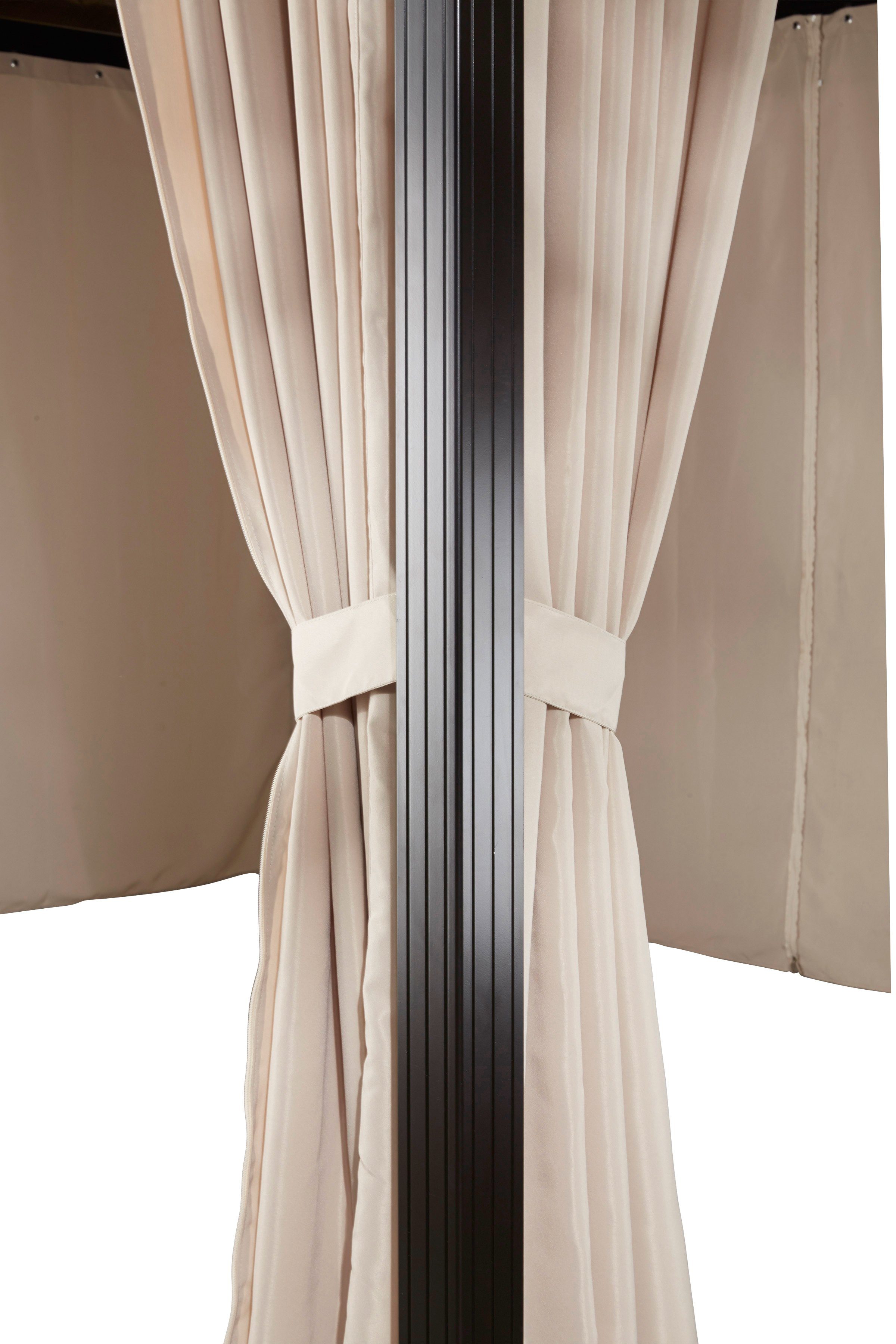 KONIFERA Pavillon Aruba, mit 4 Seitenteilen, (Set), BxT: 300x400 cm, Aluminiumgestell
