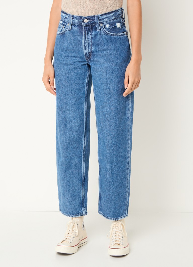 Blugi Levi's cu talie înaltă și croială largă, spălare medie