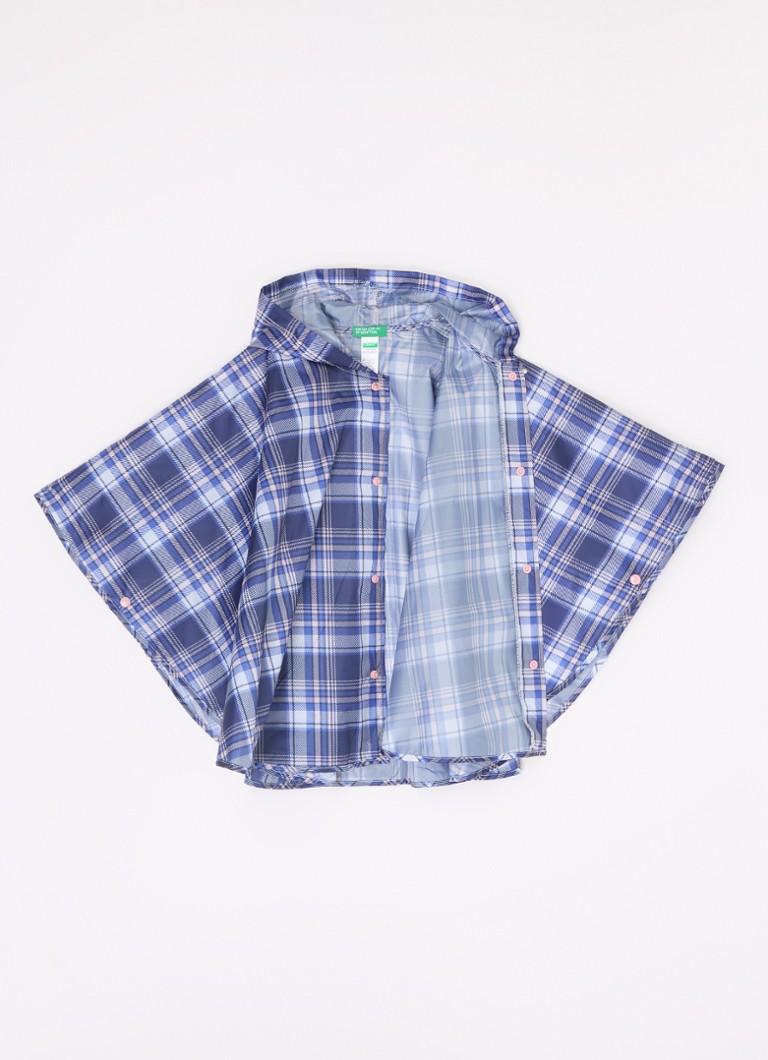 Poncho impermeabil cu imprimeu Benetton