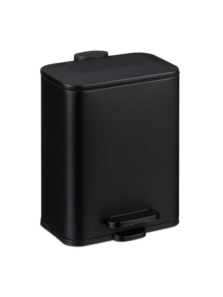 relaxdays Mülleimer Bad in Schwarz - 5 l günstig kaufen onesize