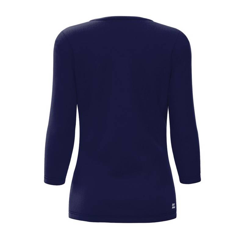 BIDI BADU Crew V-Neck Longsleeve Tennisshirt Damen