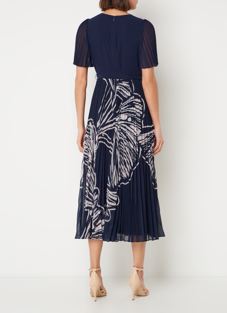 Rochie midi tunică Abigail de la Phase Eight, cu model și plisate.