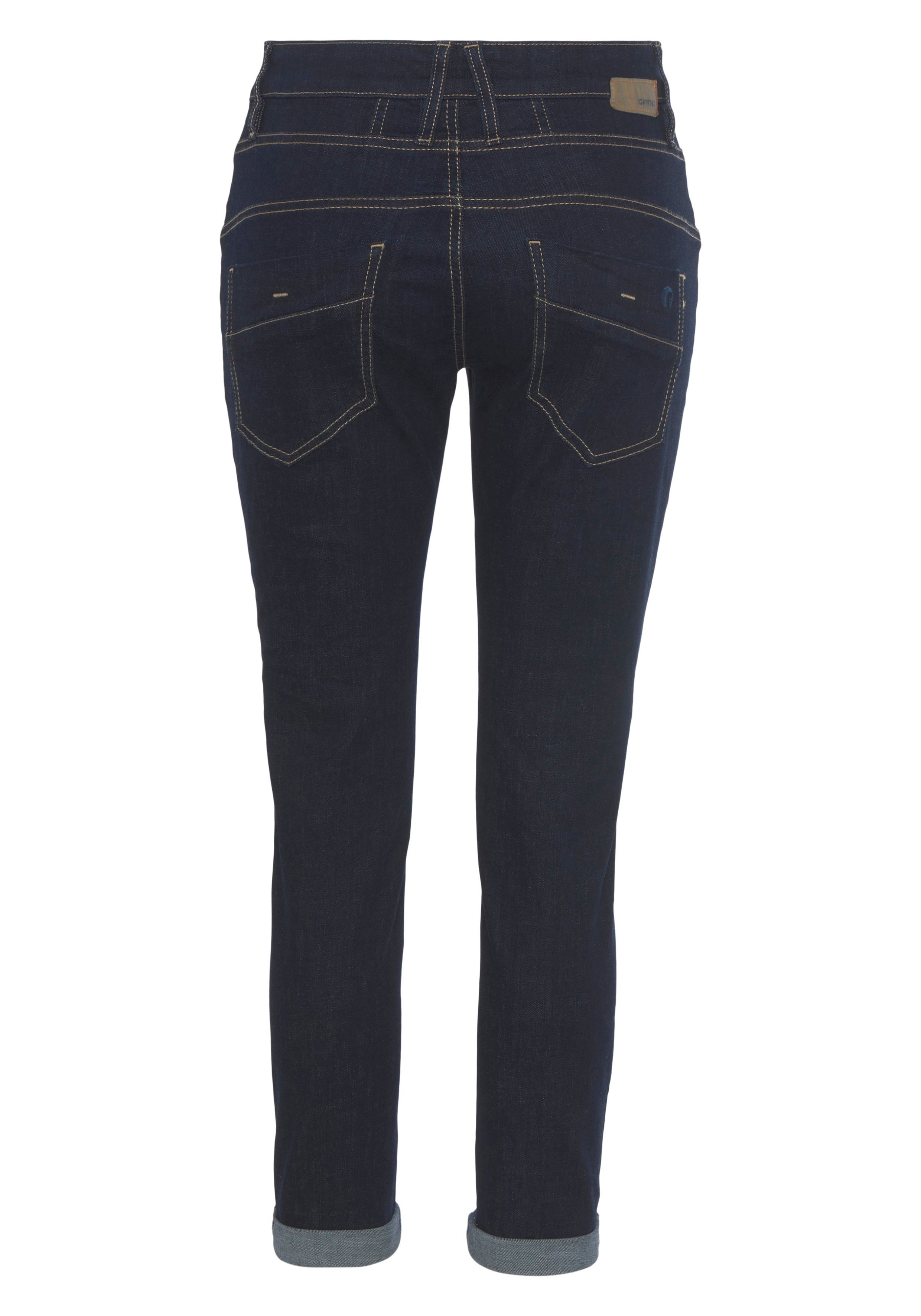 GANG Relax-fit-Jeans 94Gerda mit halb offener Knopfleiste