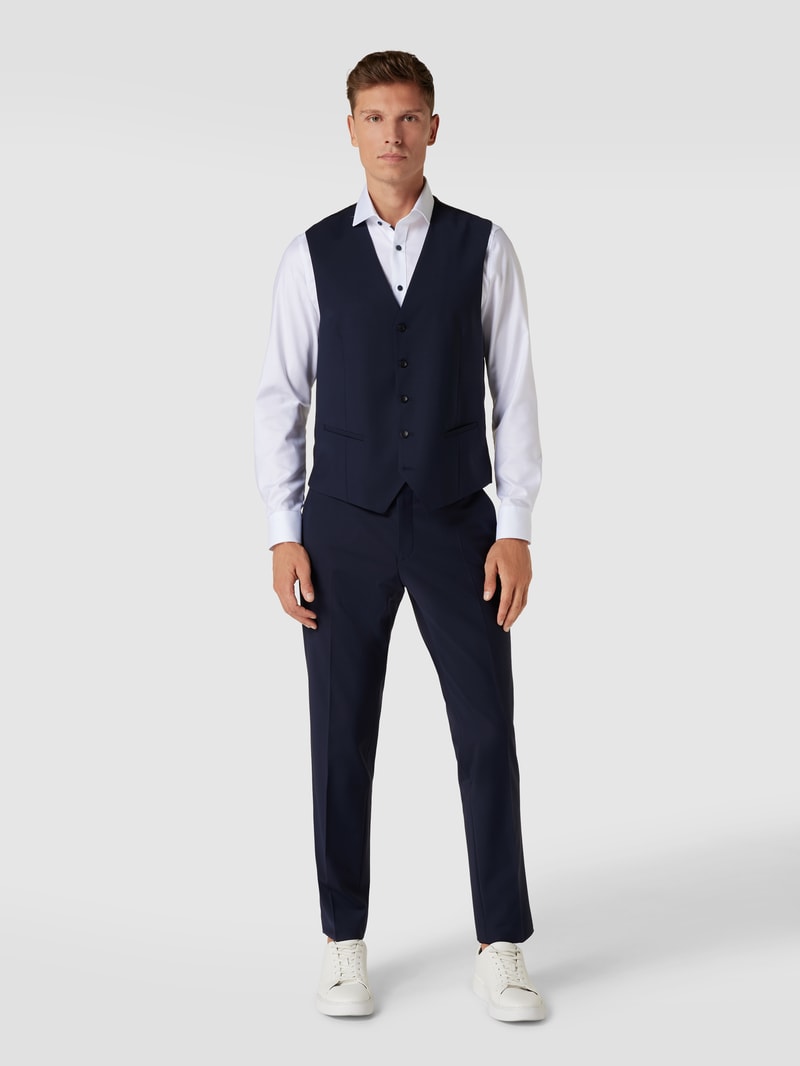 Weste mit Leistentaschen Modell 'Carlto' in royalblau