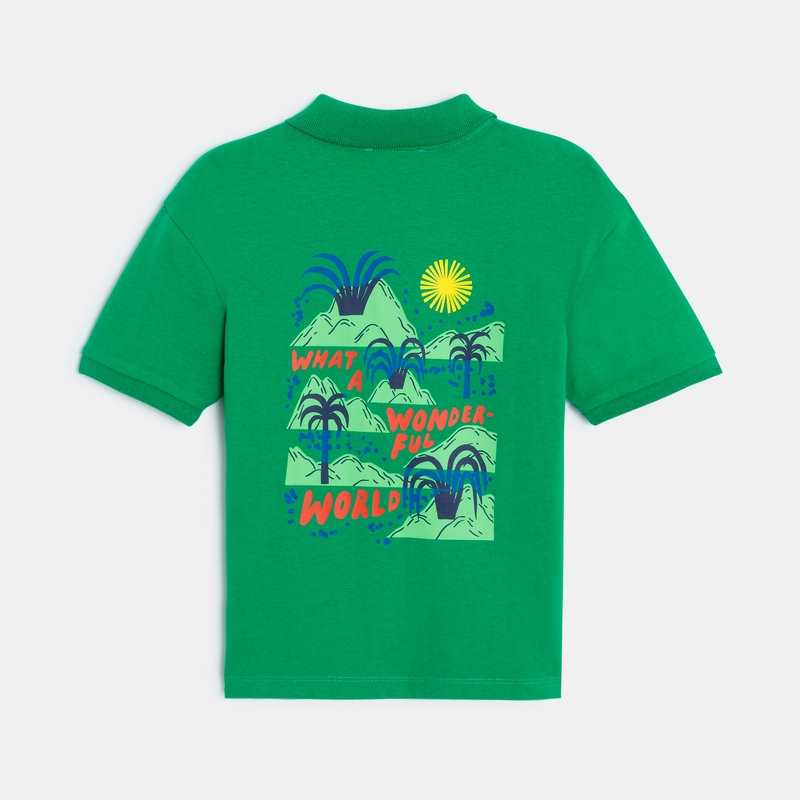Polo garçon vert tropical Catimini