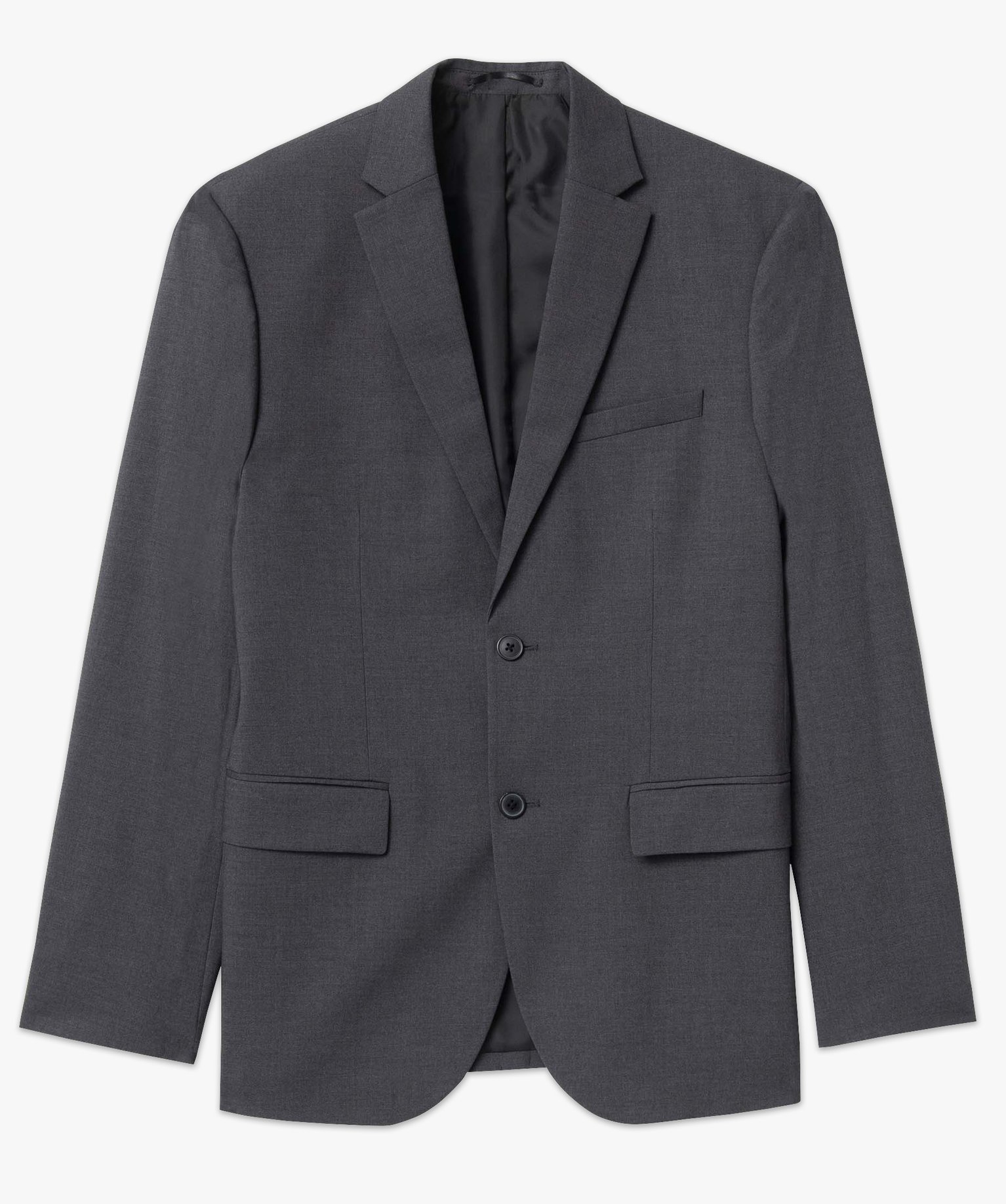 Veste de costume homme fermeture 2 boutons gris fonce | GEMO