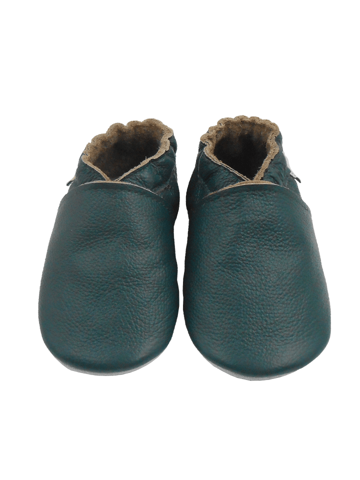 Yalion Leder-Krabbelschuhe in Türkis günstig kaufen
