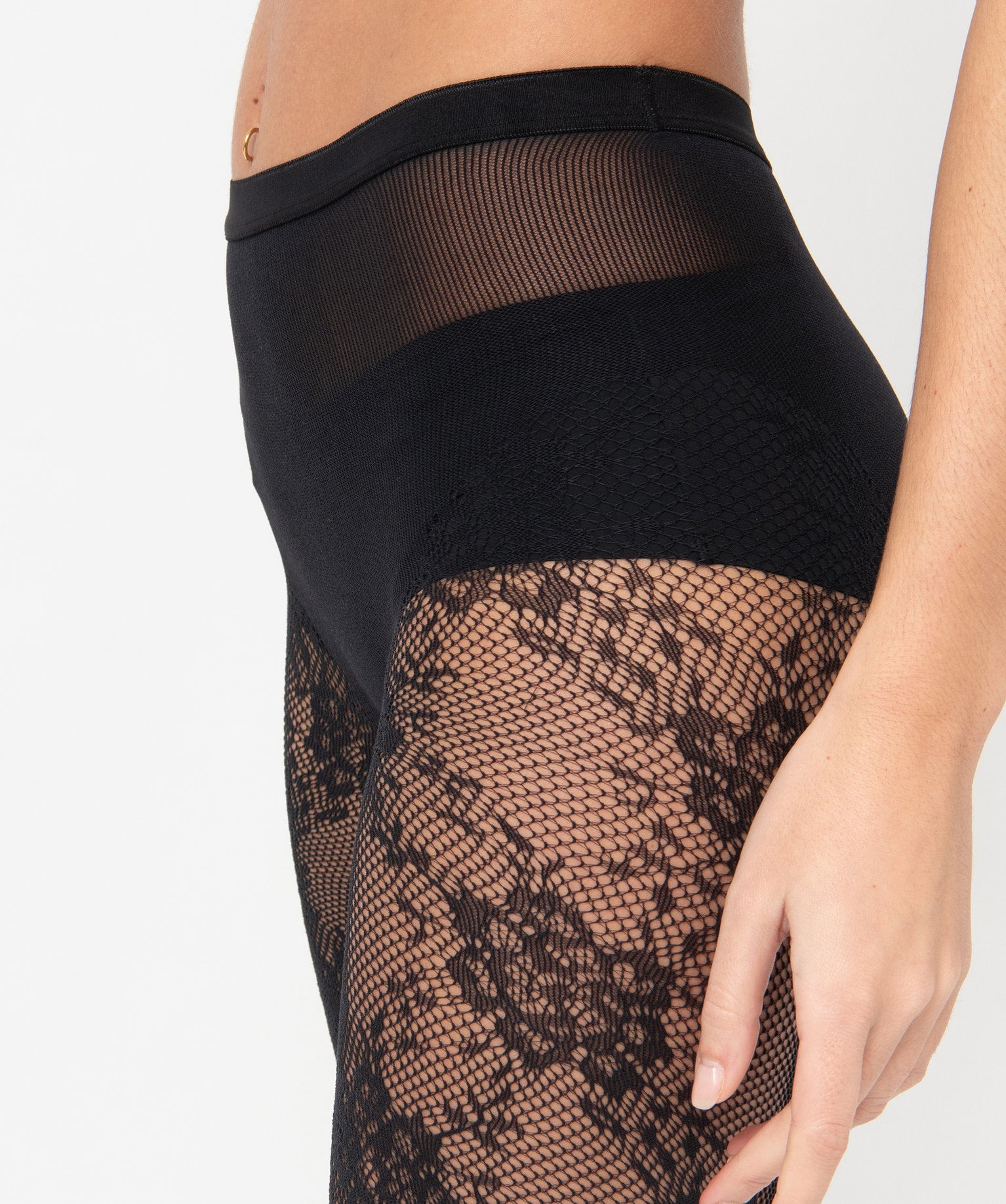 Collant femme à motifs fleuris - DIM noir | GEMO
