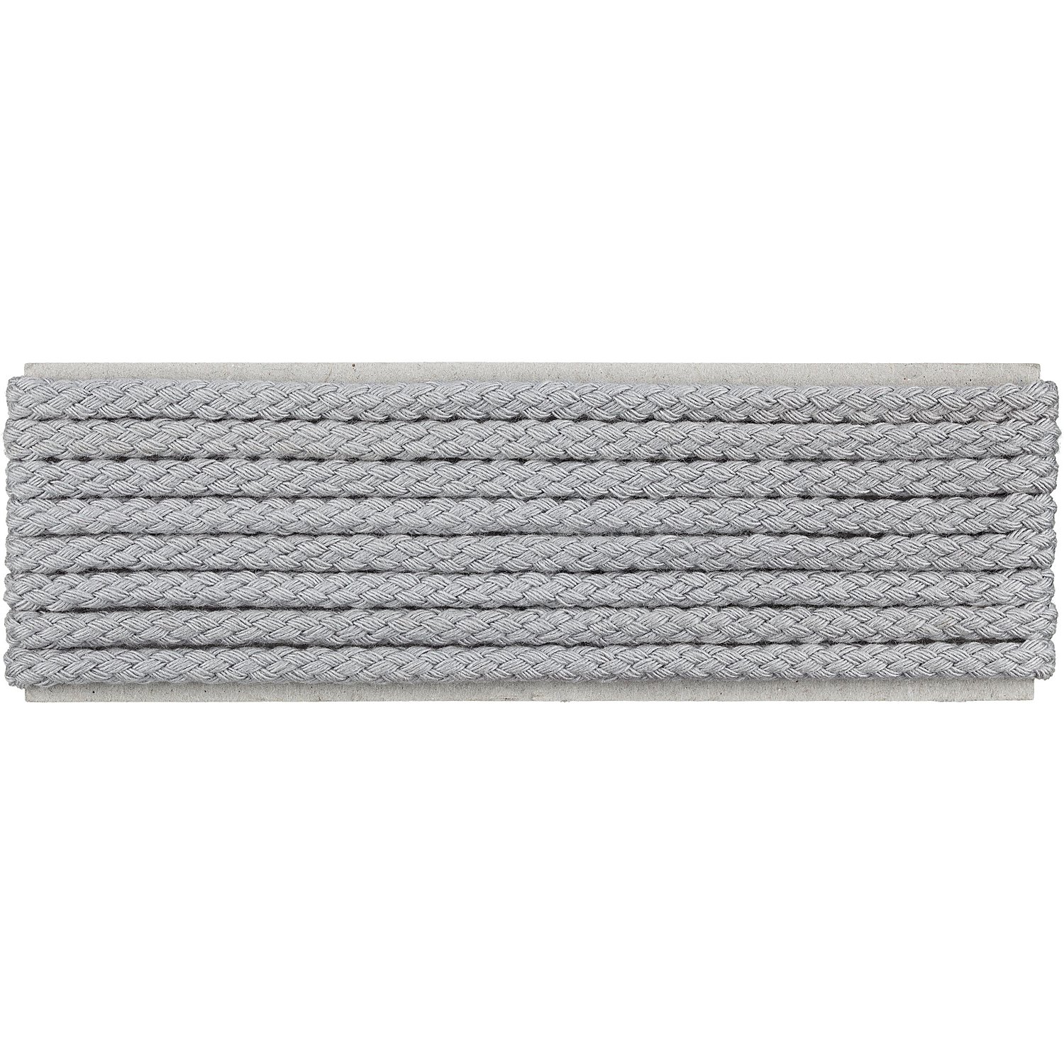 buttinette Kordel für Bekleidung, hellgrau, 4 mm Ø