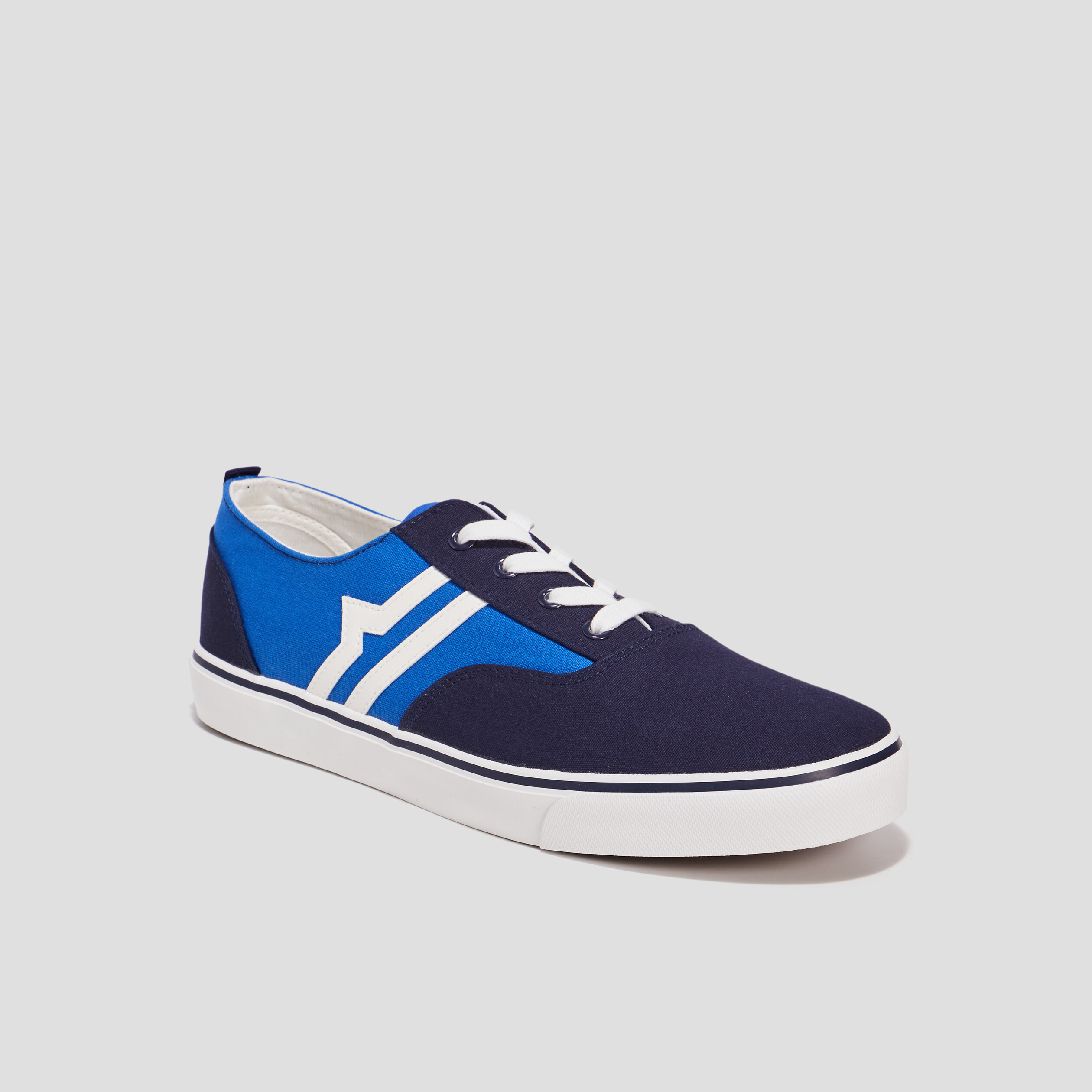 Tennis en toile à lacets Creeks bleu homme | La Halle