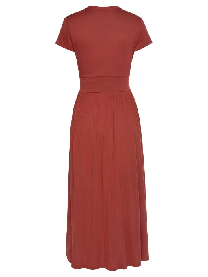 LASCANA Midikleid in terrakotta günstig kaufen