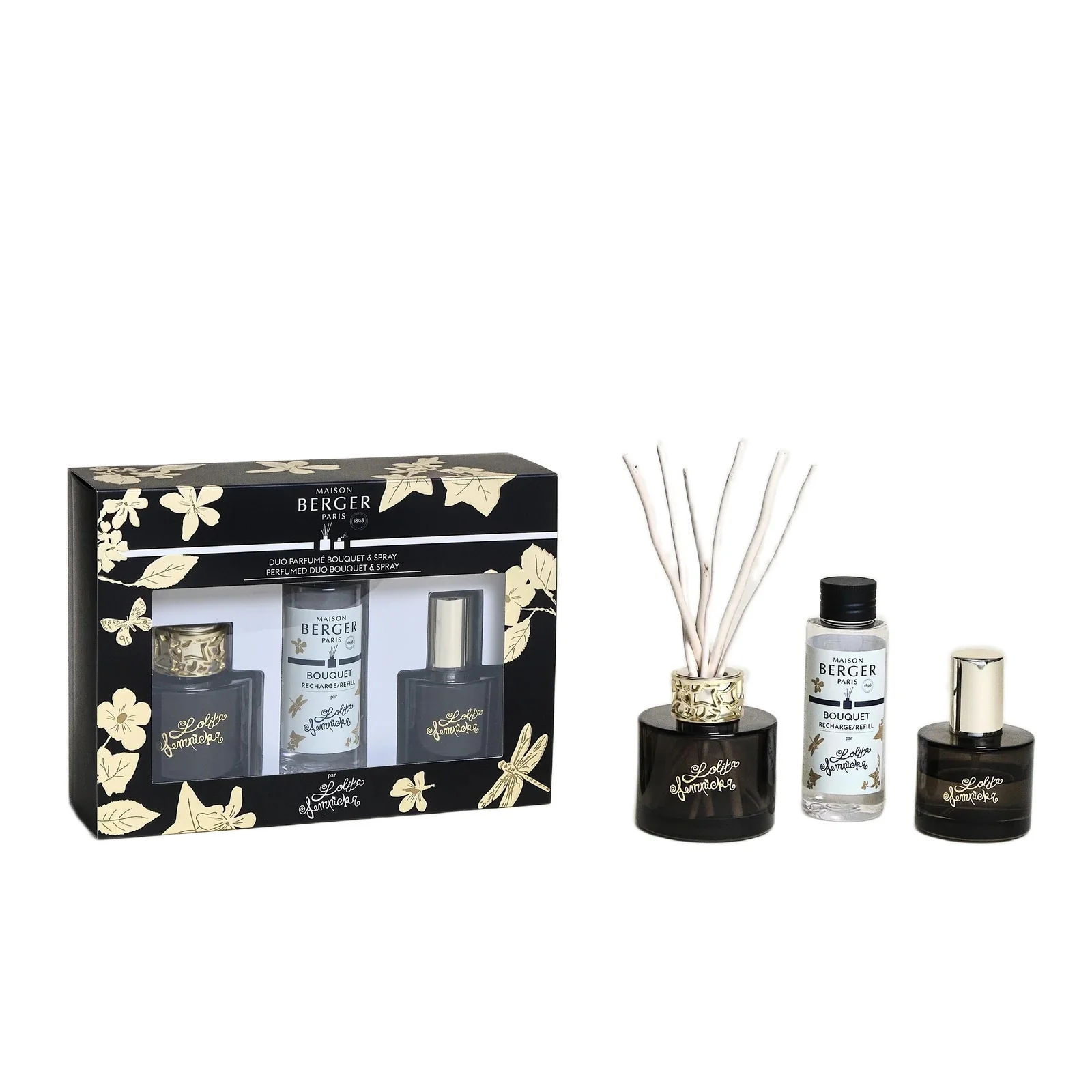 LOLITA LEMPICKA Duftbuket - Duo Mini Bouquet og Sort Spray - Parfumediffuser, Parfumediffuser