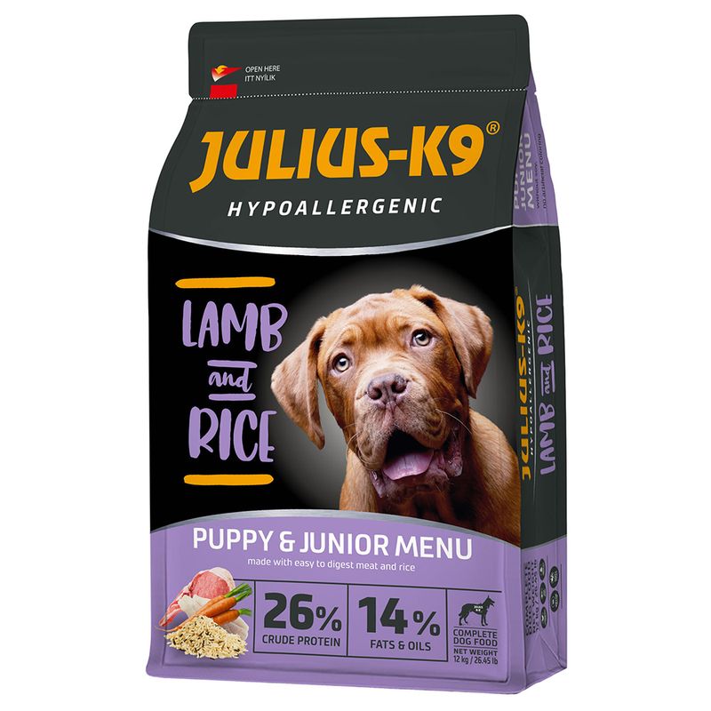 JULIUS-K9 High Premium Puppy & Junior Hypoallergenic Lamm
