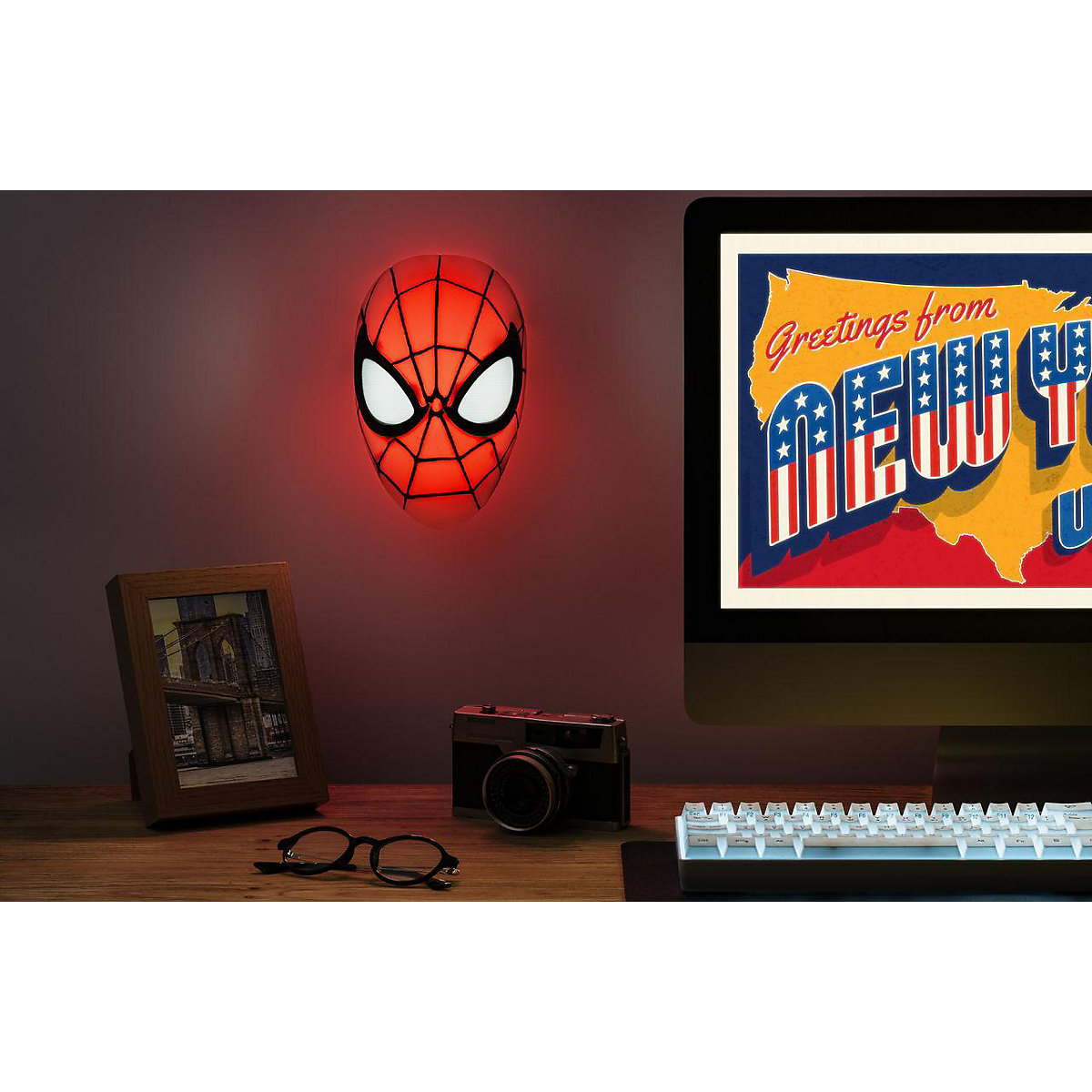 Marvel Spiderman Maske Leuchte