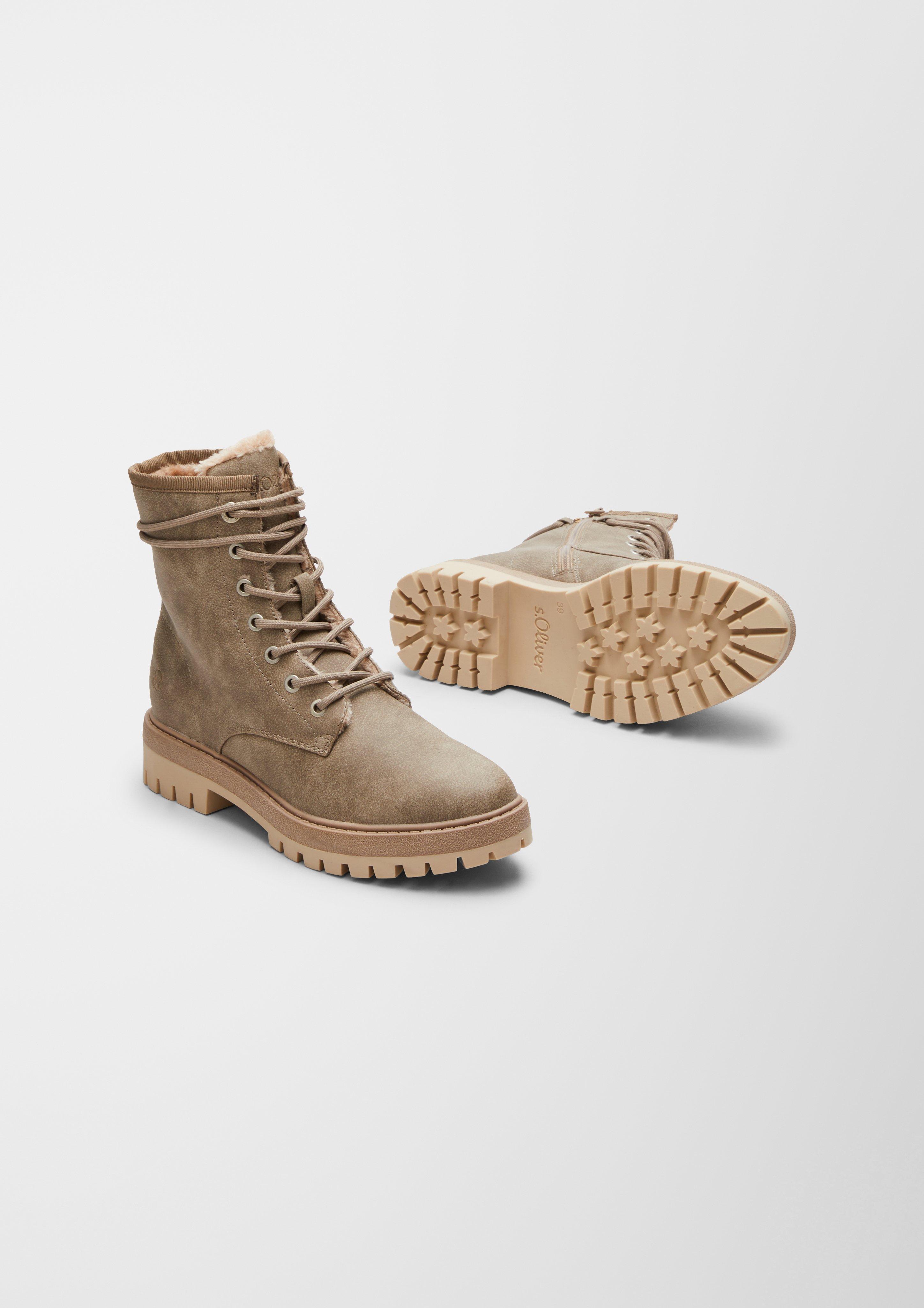 Gefütterte Boots aus Lederimitat  6006578-341