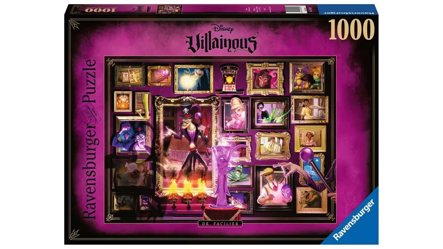 Ravensburger Puzzle - Villainous: Dr. Facilier - 1000 Teile  Puzzle für Erwachsene und Kinder ab 14 Jahren