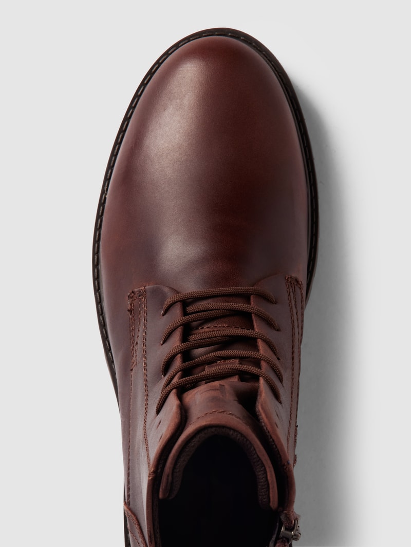 Boots aus Leder Modell 'SLHTHOMAS LEATHER BOOT' in hellbraun