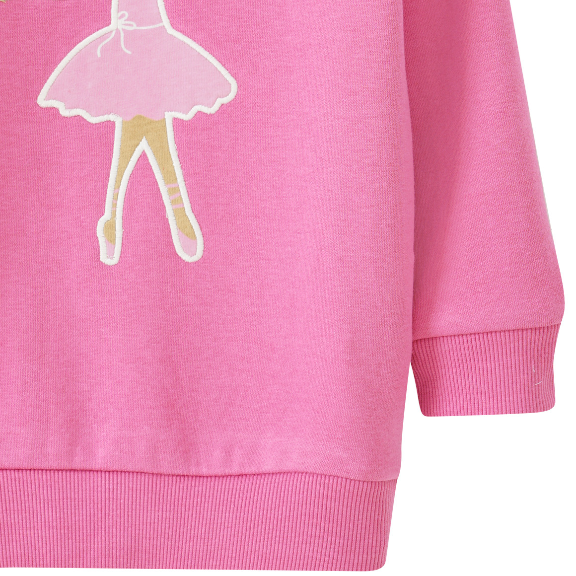 Mädchen Sweatshirt mit Ballerina-Applikation