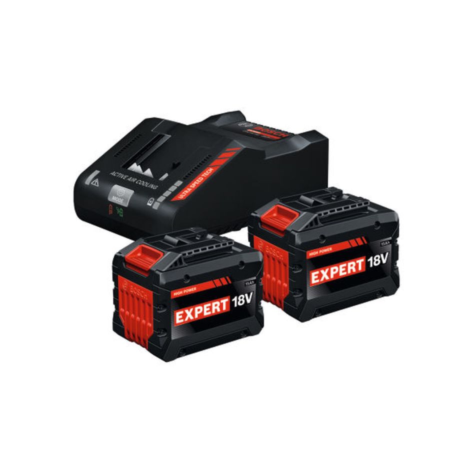Bosch Blue Accessories 1600A0373Z EXBA18V-150/160 akkumulátor indítókészlet 2x EXBA18V-150 és EXAL18V-160 töltő dobozban