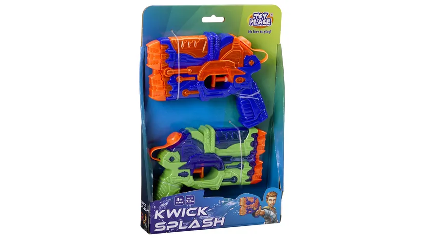 Müller - Toy Place - 2 Wasserpistolen KWICK SPLASH, Wasserspielzeug
