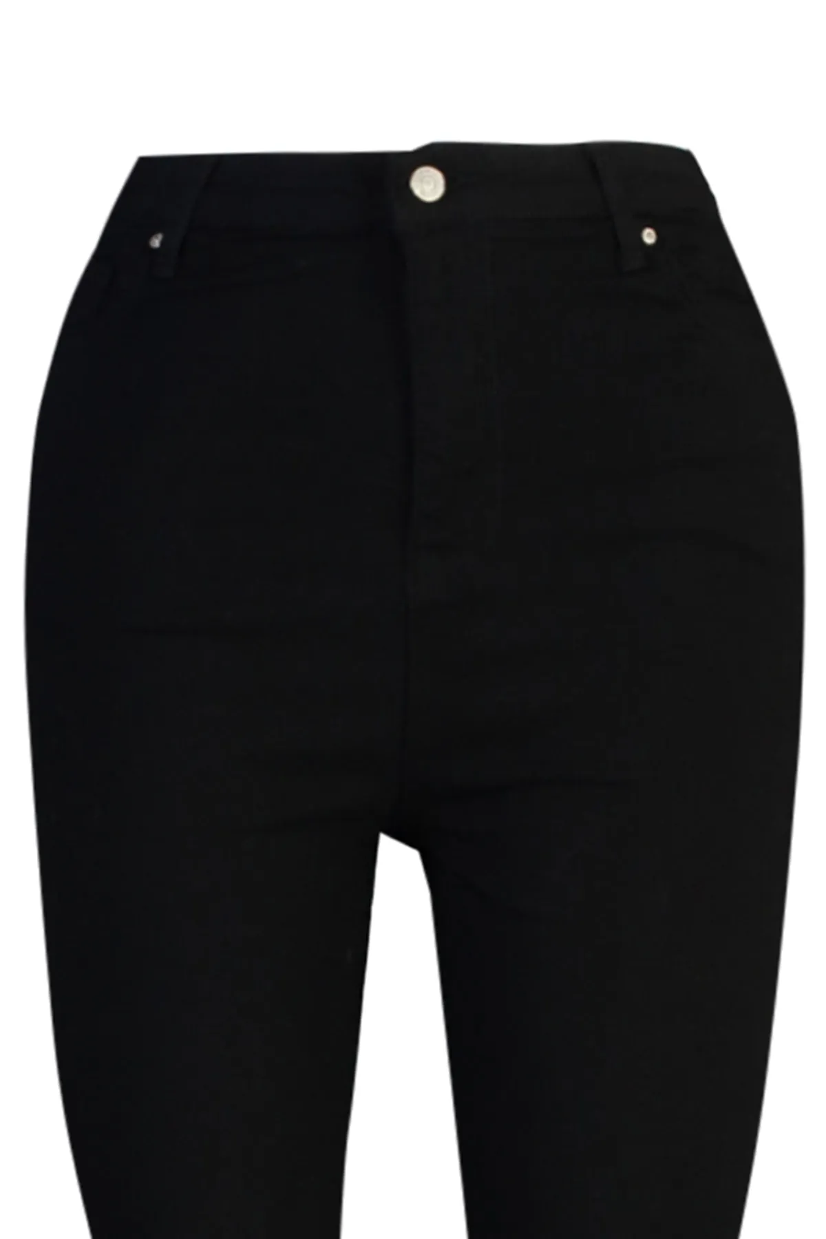Trendyol Curve  Schwarze, lichtechte, flexible Skinny-Jeans mit hoher Taille TBBAW23CJ00061