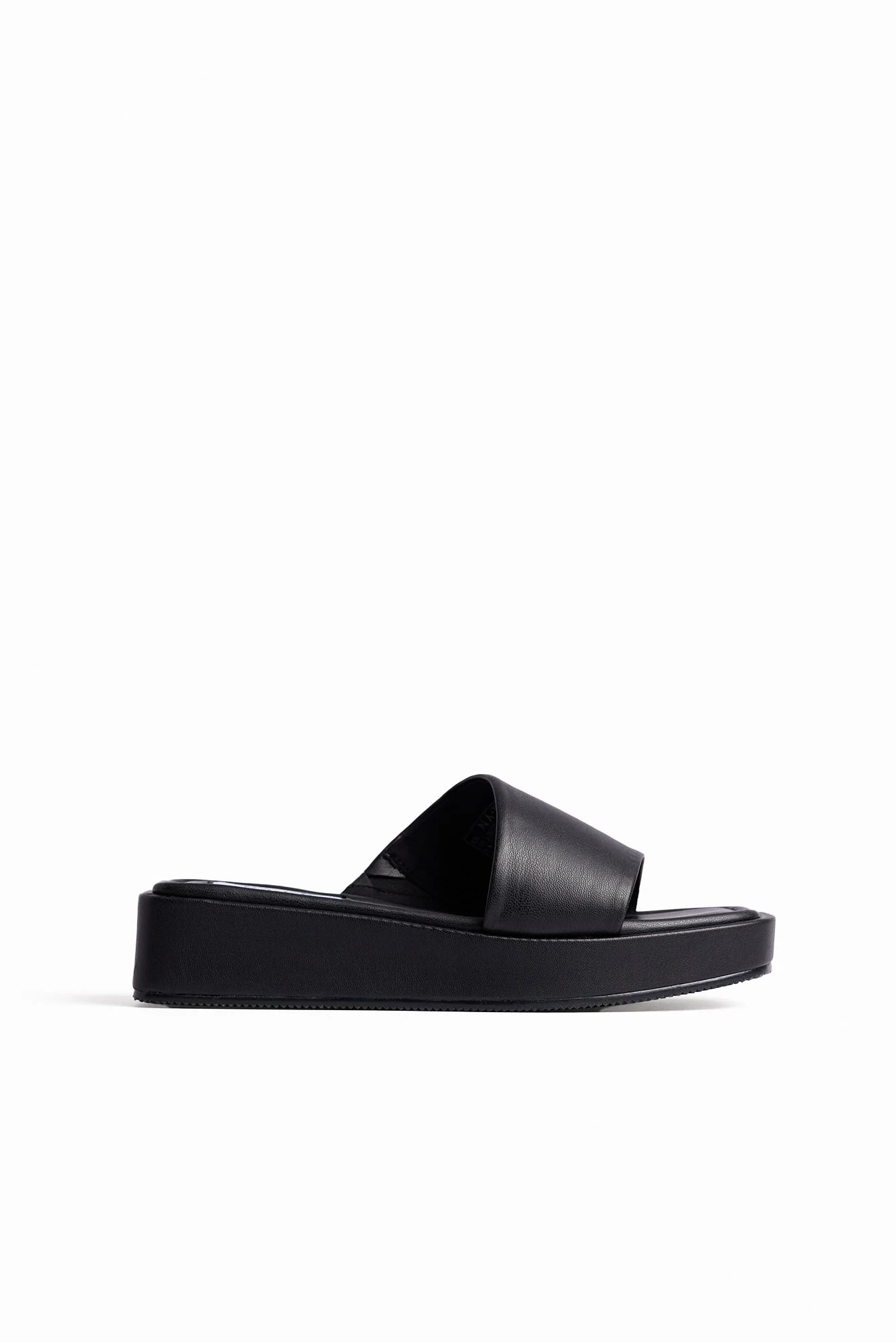 Gepolsterte Flatform-Sandalen