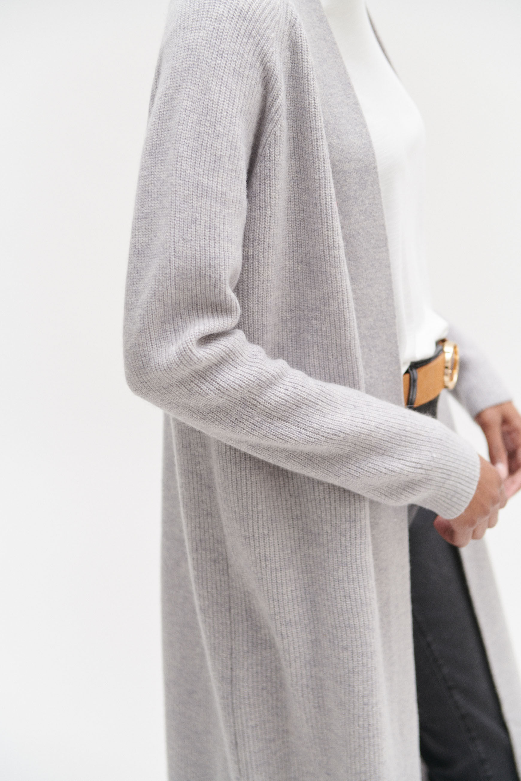 gilet garance gris clair femme