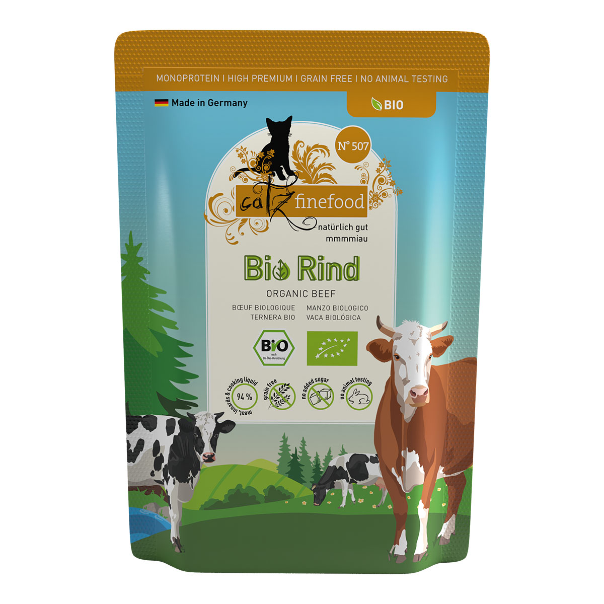 catz finefood Bio No.507 Rind Pouch günstig kaufen bei ZooRoyal