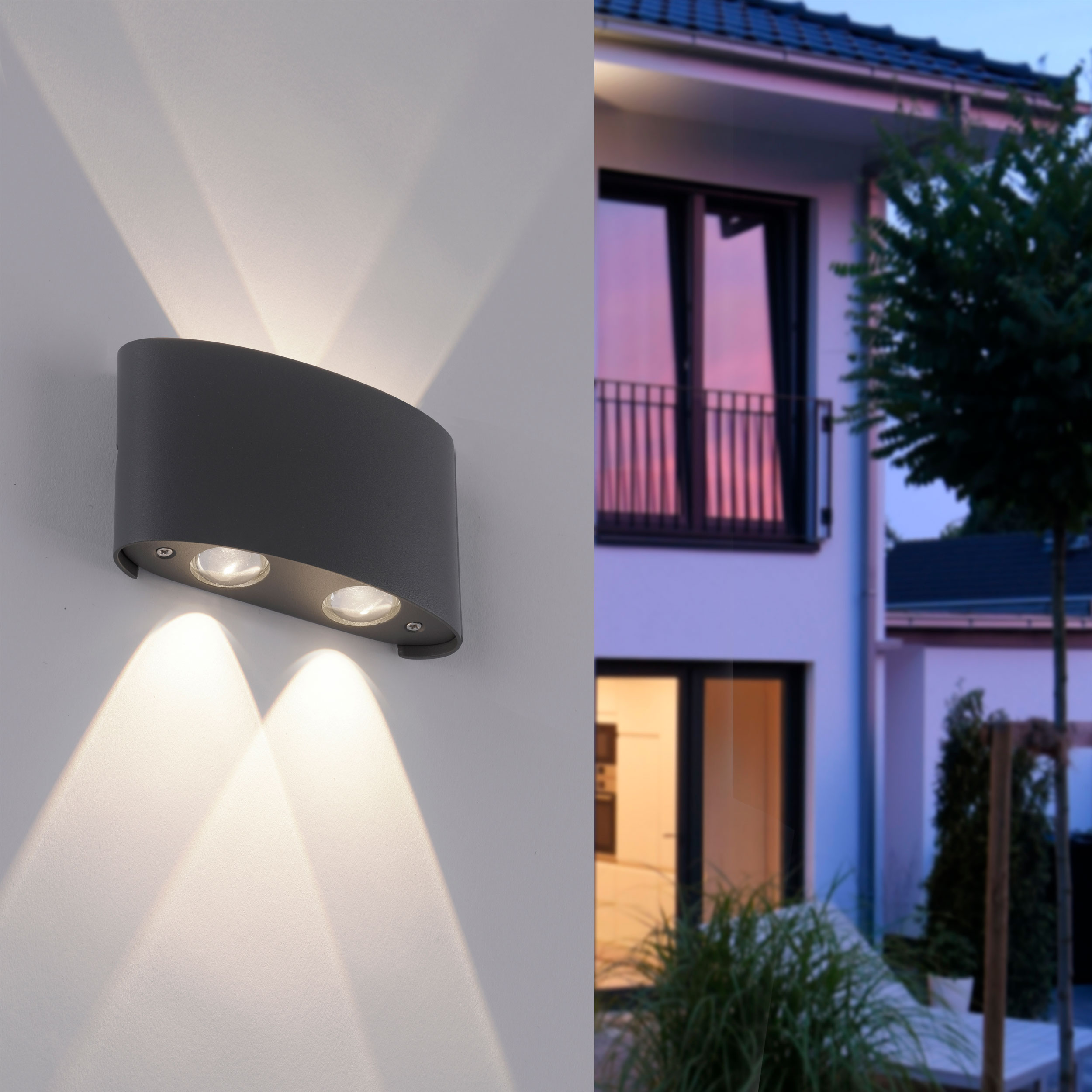 Paul NeuhausLED-Wandleuchte 4flg
