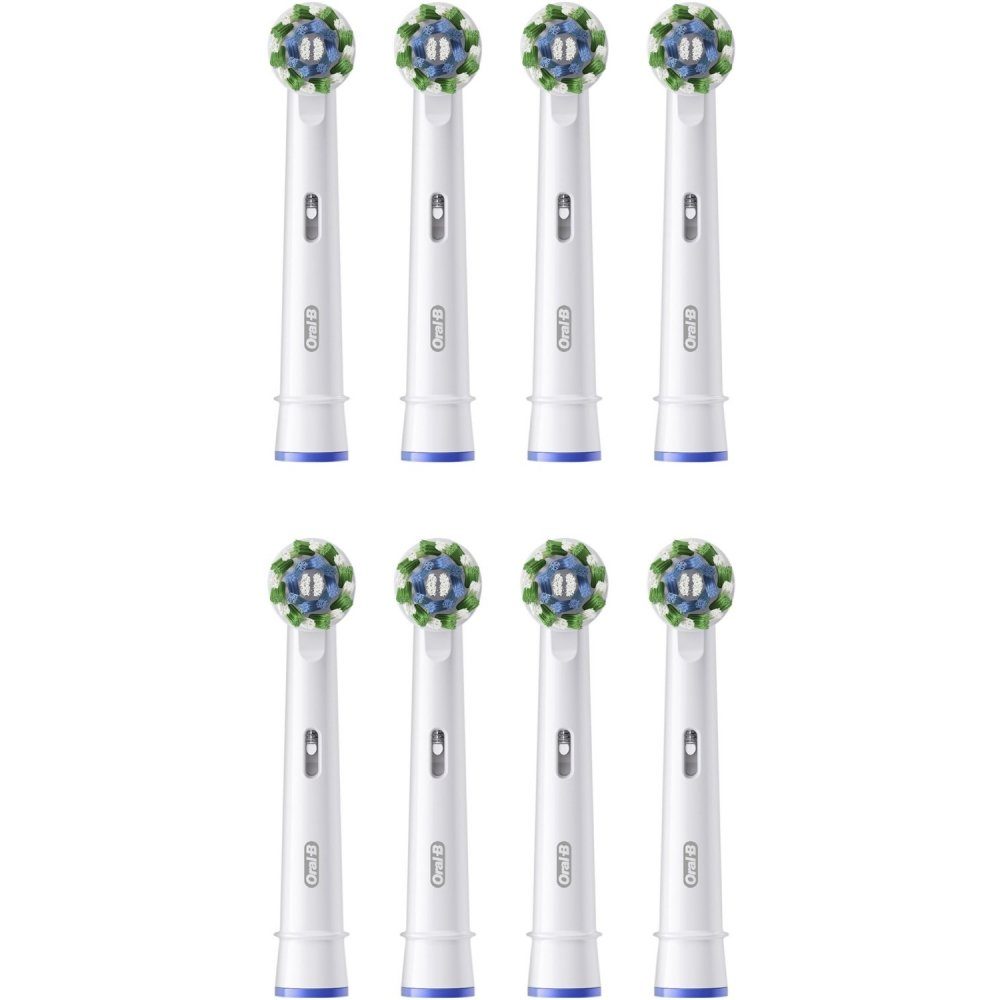 Oral-B Aufsteckbürsten Pro CrossAction 8er - Aufsteckbürsten - weiß