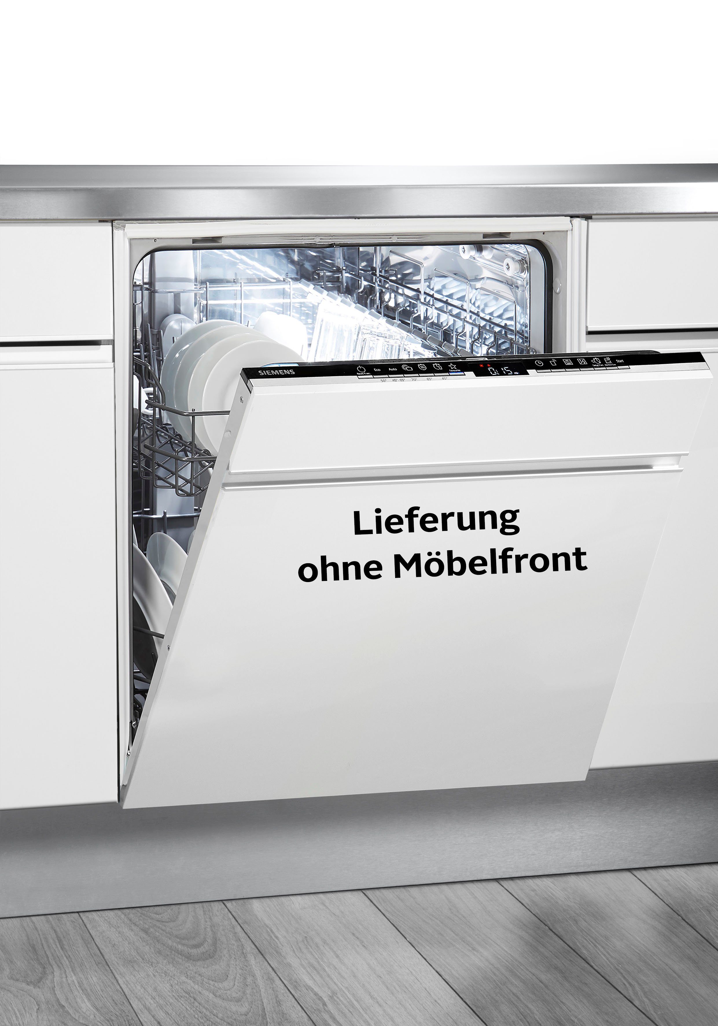 SIEMENS vollintegrierbarer Geschirrspüler iQ300, SN63HX32UE, 12 Maßgedecke