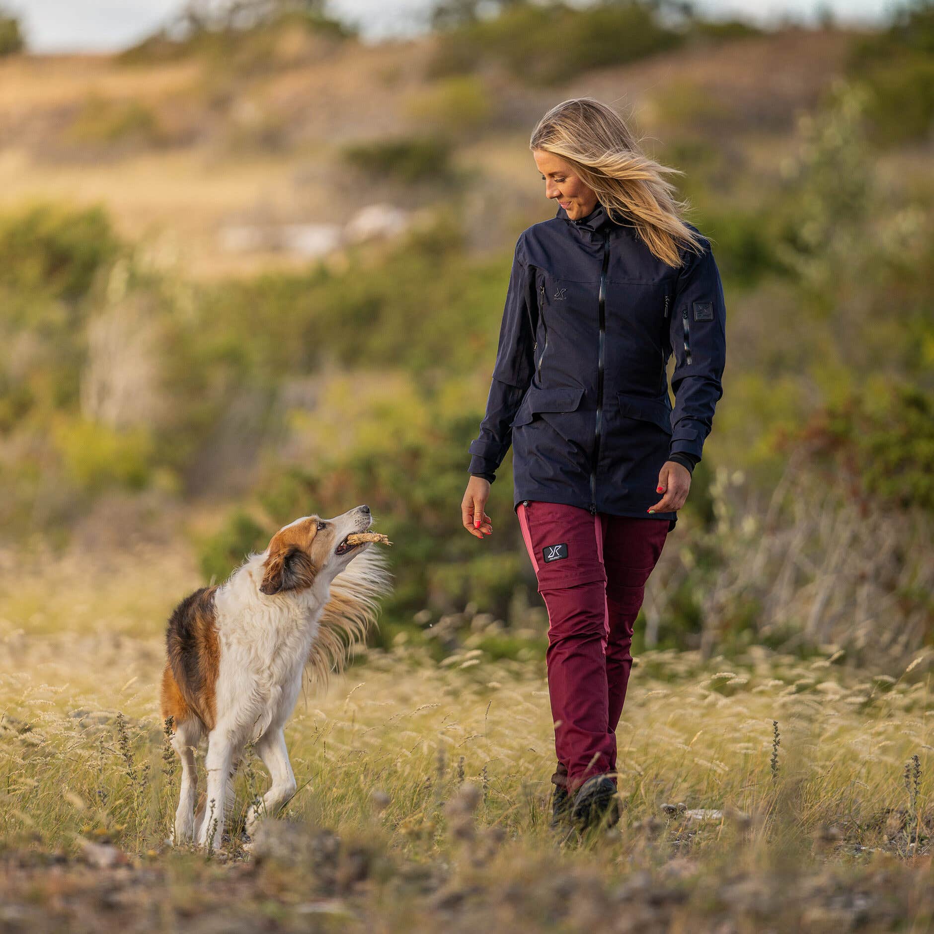 RVRC GP Pro Zip-off Pants Femme Anthracite/Burnt Coral