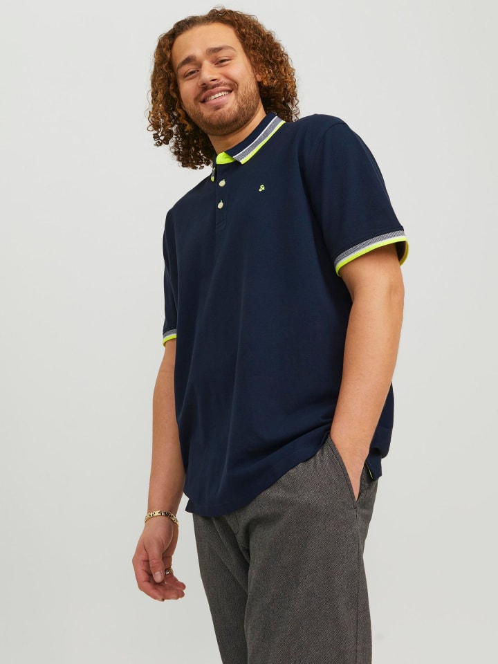 JACK & JONES PLUS Poloshirt in Dark Navy günstig kaufen