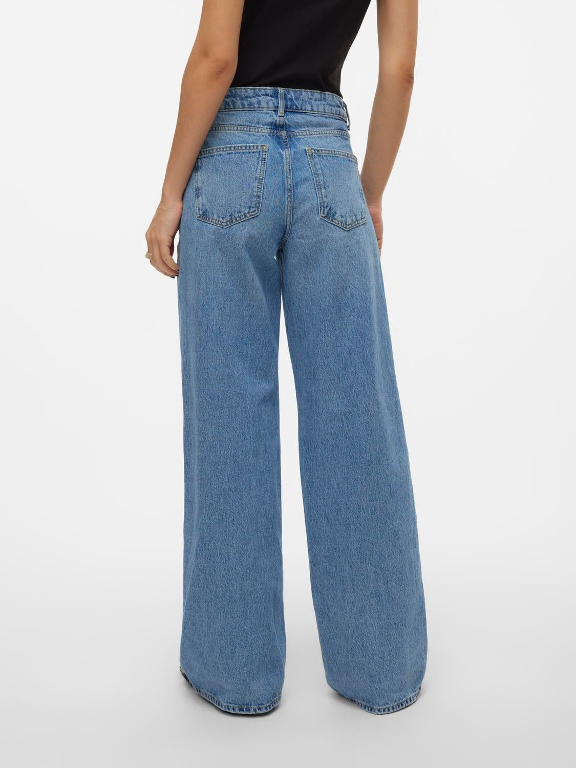 VMREMY Mid Rise Weit geschnitten Jeans