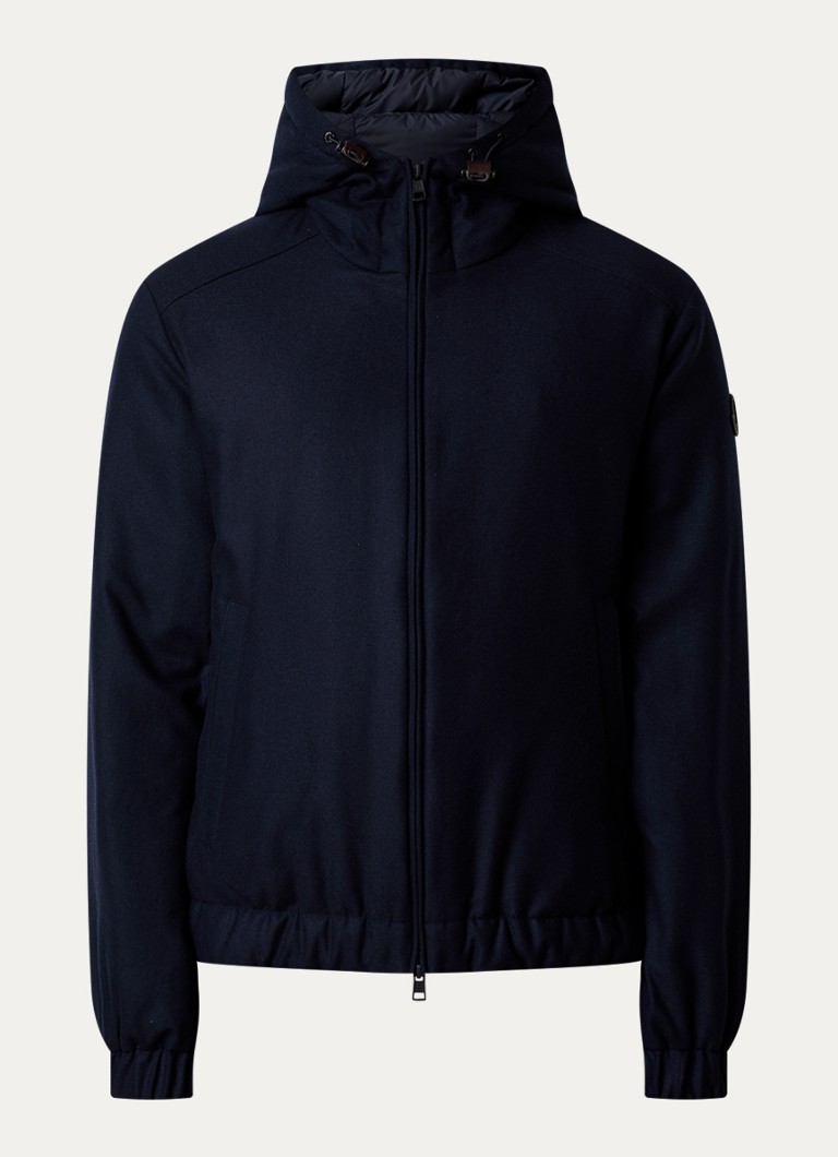 Kurtka bomberka Moncler Torrani z kapturem