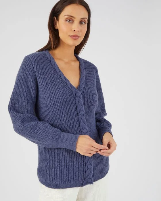 Gilet maille perlée patte torsadée Thermolactyl